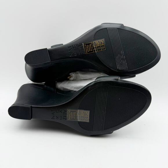 Naturalizer Womens Bristol Wedge Dress Sandals US 6 M EU 36 Black NIB - Picture 10 of 11